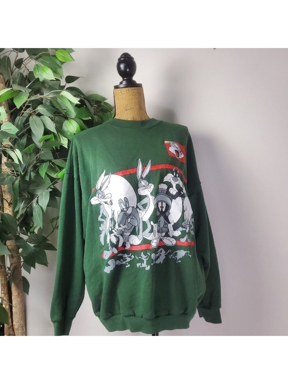 Warner Bros Mens Looney Tunes 1995 Crewneck Pullover XL Sweater